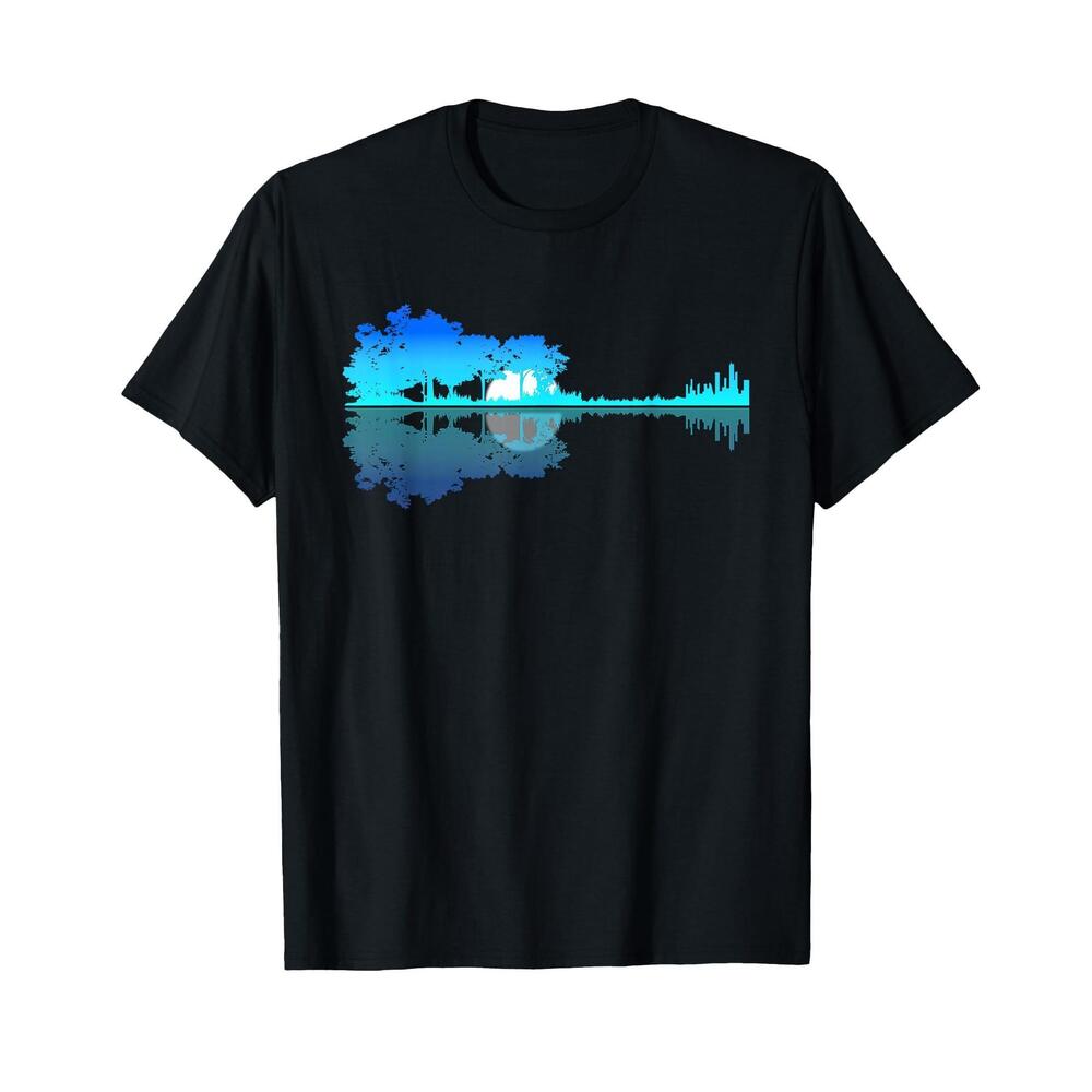 Guitar Lake Shadow Love Guitar Musician T-Shirt